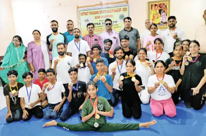 बूंदी: जिला स्तरीय योगासन खेल प्रतियोगिता संपन्न