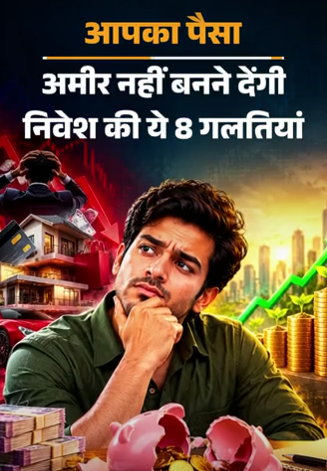 आपका पैसा- इन्वेस्टमेंट की 8 कॉमन गलतियां:सेविंग होती कम, लॉन्ग टर्म फंड पर बुरा असर, एक्सपर्ट से जानें इन गलतियों से कैसे बचें