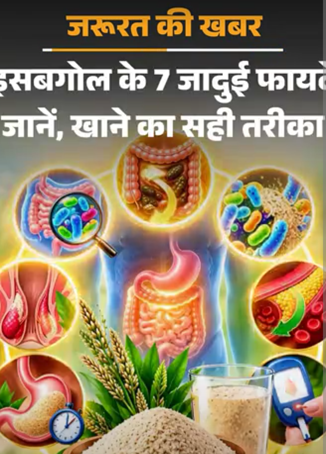 जरूरत की खबर- इसबगोल के 7 जादुई फायदे:कब्ज भगाए, वजन घटाए, ब्लड शुगर भी कंट्रोल करे, न्यूट्रिशनिस्ट से समझें इस फाइबर का साइंस