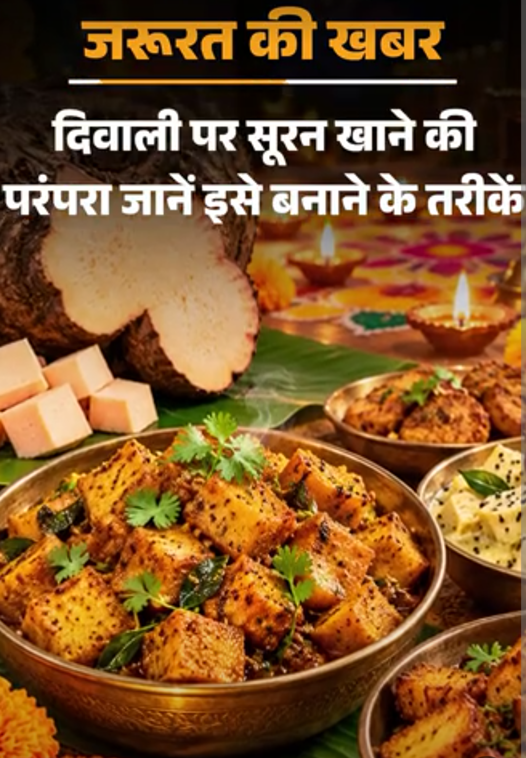 जरूरत की खबर- दिवाली पर सूरन खाने की परंपरा:फाइबर से भरपूर, जानें सूरन के 9 हेल्थ बेनिफिट्स, पकाते हुए ये सावधानी बहुत जरूरी